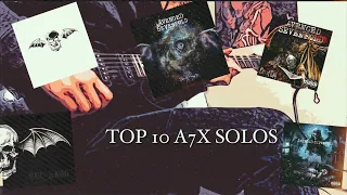 TOP 10 Avenged Sevenfold Guitar Solos (w/ TABS)