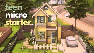 Teen's Micro Starter 🪴 The Sims 4 Speed Build (No CC)