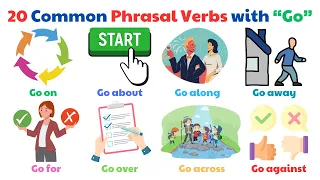 20 Common Phrasal Verbs with “Go” | English Vocabulary