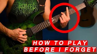 How to play Before I Forget by Slipknot - Lesson + Tutorial