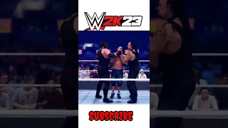 WWE 2K23 THE BROTHER OF DESTRUCTION PUT CENA TO HELL #shorts #ytshorts #wwe2k23shorts
