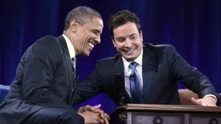 Jimmy Fallon describes his "slow jam" with Obama