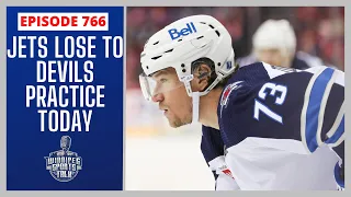 Winnipeg Jets lose to New Jersey Devils, practice today