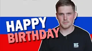 How to Say HAPPY BIRTHDAY in Russian
