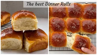 How to make fluffy dinner rolls | Japanese milk bread rolls