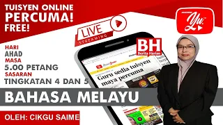 🔴 [LIVE] BAHASA MELAYU SPM, KATA TERBITAN OLEH CIKGU SAIME #01 #TUISYENPERCUMA