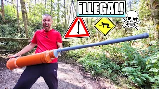 Diese XXL KARTOFFEL KANONE hat unglaublich viel SCHUSSKRAFT! - Experiment