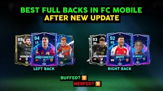 BEST FULL BACKS 🚀 IN FC MOBILE AFTER THIS NEW GAMEPLAY UPDATE | LB & RB MUST BUY FULL BACKS ☝️