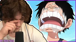 Sabo's death reaction (one piece)