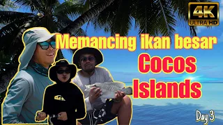 EP 04 | Dapat ikan Jerung!! Memancing di laut biru Cocos Island #cocosisland #cocoskeelingislands