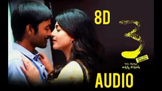 idhazhin oram||8d audio||3||dhanush,shuruthi haasan||