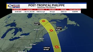 Philippe now post-tropical, Another area to watch: Tropics Update Fri 10a 10-6-2023