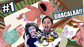 Simulador de Ser Papá | Cambie el Pañal de Dylan 💩🤣 | Juegos Karim Juega