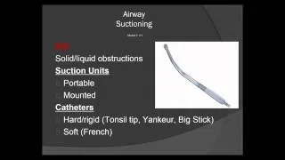 Airway Management Basics for the EMT Lecture