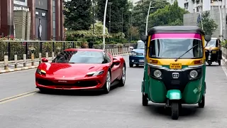 SUPERCARS IN INDIA 2023 April & May (Bangalore) | Ferrari 296, Porsche GT4RS, Dubai GTR..