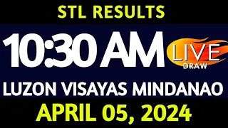 Stl Result Today 10:30 am draw April 05, 2024 Friday Luzon Visayas and Mindanao Area LIVE