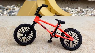 BMX Finger | Unboxing Tech Deck Ramp | Finger BMX Bike Tricks | Mini Nike