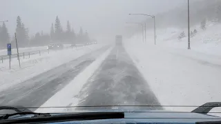 Light Semi Truck in High Winds in the Rocky Mountain on I-70.. What's Up With The Jake?