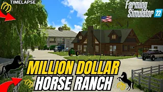 Building a Million Dollar Horse Ranch from Scratch | Farming Simulator 22