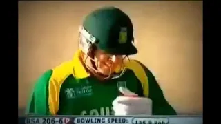 Malinga's hattrick against South Africa in the cricket world cup 2007 .