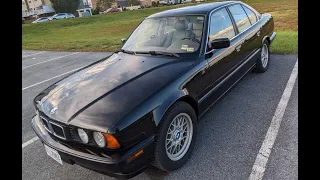 Bmw E34 Review and Drive(with audio)