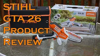 Stihl GTA 26 Battery Powered Garden Pruner Set chainsaw review