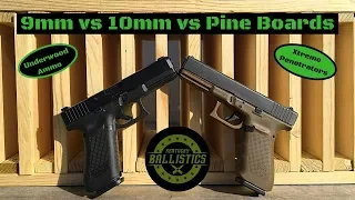 9mm vs 10mm vs Pine Boards