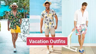 Men's Beach Vacation Outfits | Men's Summer Outfit Inspiration | Tropical Lookbook