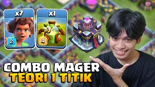 SERANGAN 1 ARAH RATA! Root Rider + Overgrowth TH 15 - COC Indonesia