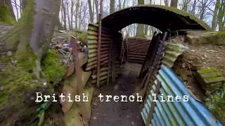 World War 1 Trenches in Belgium Hill 62 Sanctuary Wood Museum in Ypres   WW1