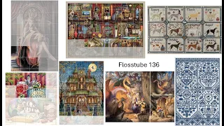 Flosstube 136: Three page finishes (incl. a row finish) & 4 more WIPs