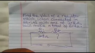 Calculate for THE UNKNOWN RESISTOR