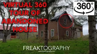 360 Virtual Reality VR urbex tour derelict abandoned farm house | urban exploring with freaktography