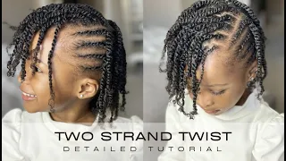 Kids styles: Two strand twist on natural hair