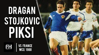 Dragan Stojkovic Piksi ● Goal and Skills ● Yugoslavia 3-2 France 19.11.1988 ● WCQ 1990