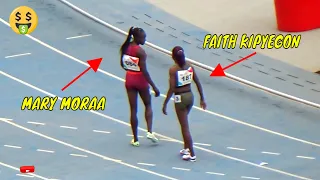 Faith Kipyegon & Mary Moraa Did This Just Before The 800m Race || AK National Trials 2022