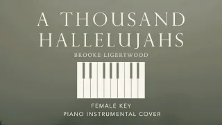 A THOUSAND HALLELUJAHS | Brooke Ligertwood - [Female Key] Piano Instrumental by Gershon Rebong