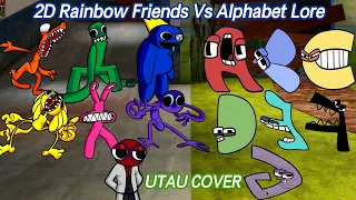 Alphabet Lore Vs 2d Rainbow Friends Sings Friends To Your End | Alphabet Lore ABCDEFG x ROBLOX