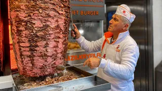 It's Crazy! - The Most Famous Doner Kebab in Turkey! - Istanbul's Incredible Street Food