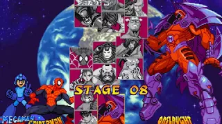 Fighting Game Bosses 139. Marvel vs Capcom: Clash of Super Heroes - Onslaught boss battle