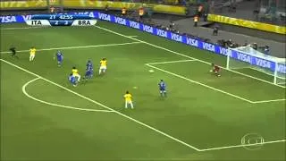 Italy vs Brazil 2-4 - Goal Fred - Confederations Cup 2013 - 22/6/13