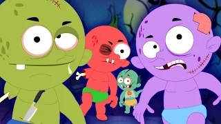 five little zombies | halloween song | scary rhymes | childrens rhymes | nursery rhymes