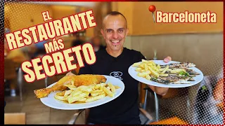 El restaurante MÁS SECRETO de la Barceloneta 📍 Menú ESPECTACULAR a 15 euros