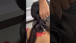 Rose bun hairstyle