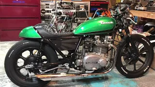 Kawasaki KZ750 twin Cafe racer full custom walk through and break down!!