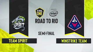 CS:GO - Winstrike Team vs. Team Spirit [Nuke] Map 1 - ESL One: Road to Rio - Semi-final - Asia