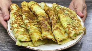 Just grate 1 zucchini and 2 potatoes! I have never cooked so delicious! Vegetable Pancakes!