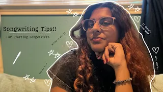 songwriting tips for starting out!! || (Shasha) #songwriting