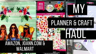 My Birthday Planner & Crafts Haul| Amazon, Joann.com & Walmart