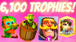 BEST LOG BAIT DECK for 2021 in Clash Royale! - 6,000 Trophies Ladder Pushing with Tesla Log Bait